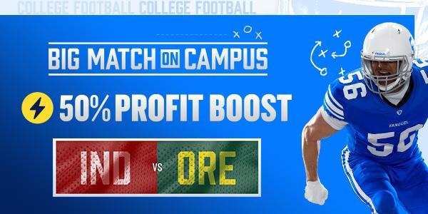 College Football BMOC 50% PBT - Indiana @ Oregon 