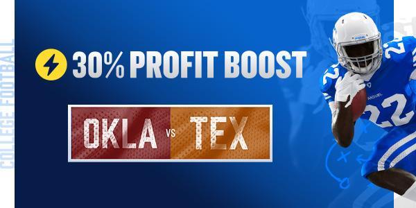College Football Profit Boost - Oklahoma @ Texas